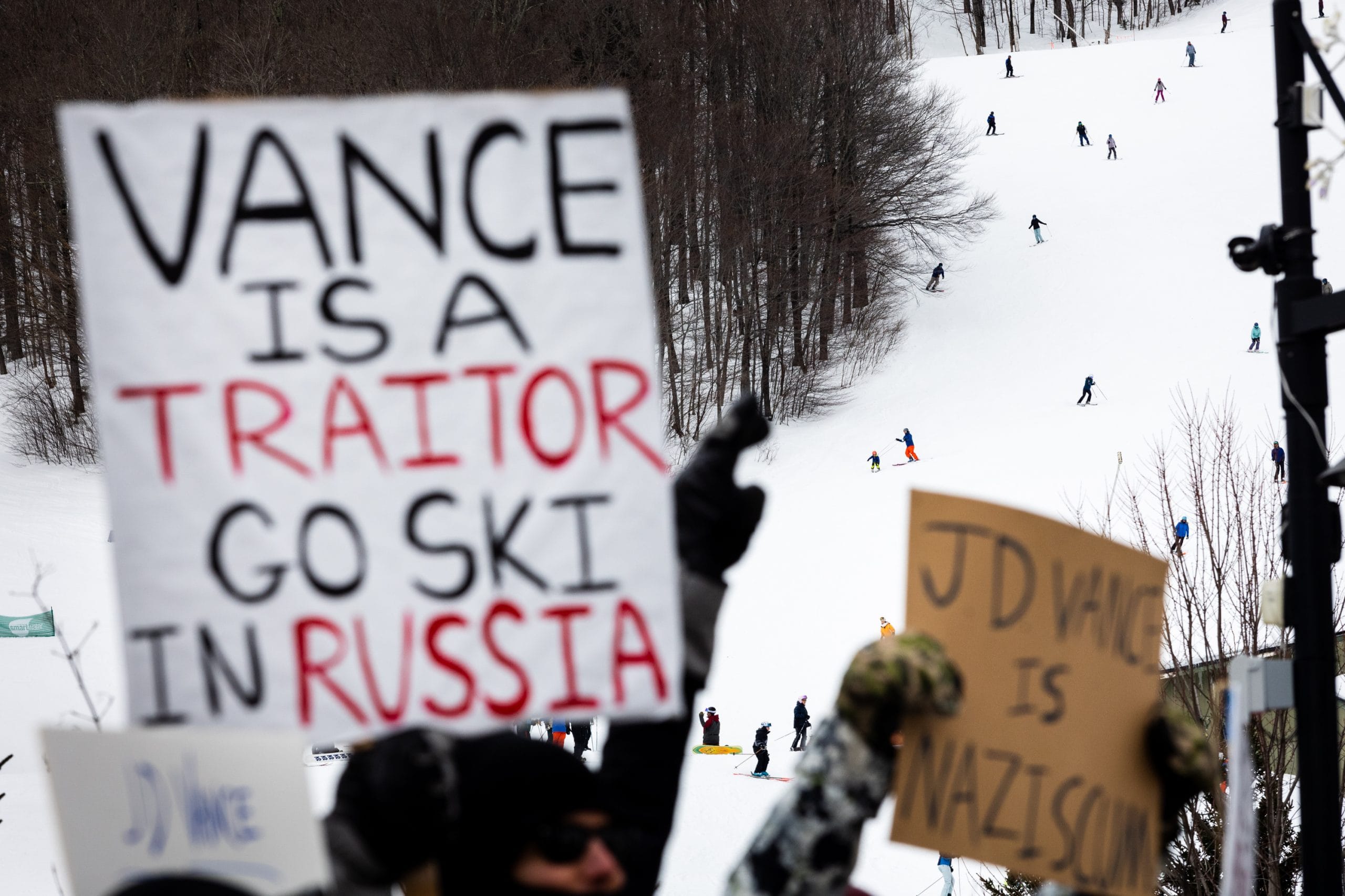 Vice President JD Vance’s Vermont Ski Trip Met with Protests Amid Ukraine Tensions