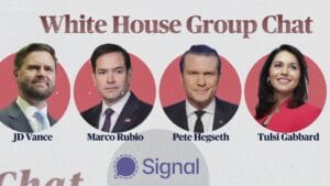 Senior officials jd vance, marco rubio, pete hegseth, and tulsi gabbard linked to white house security breach involving signal app